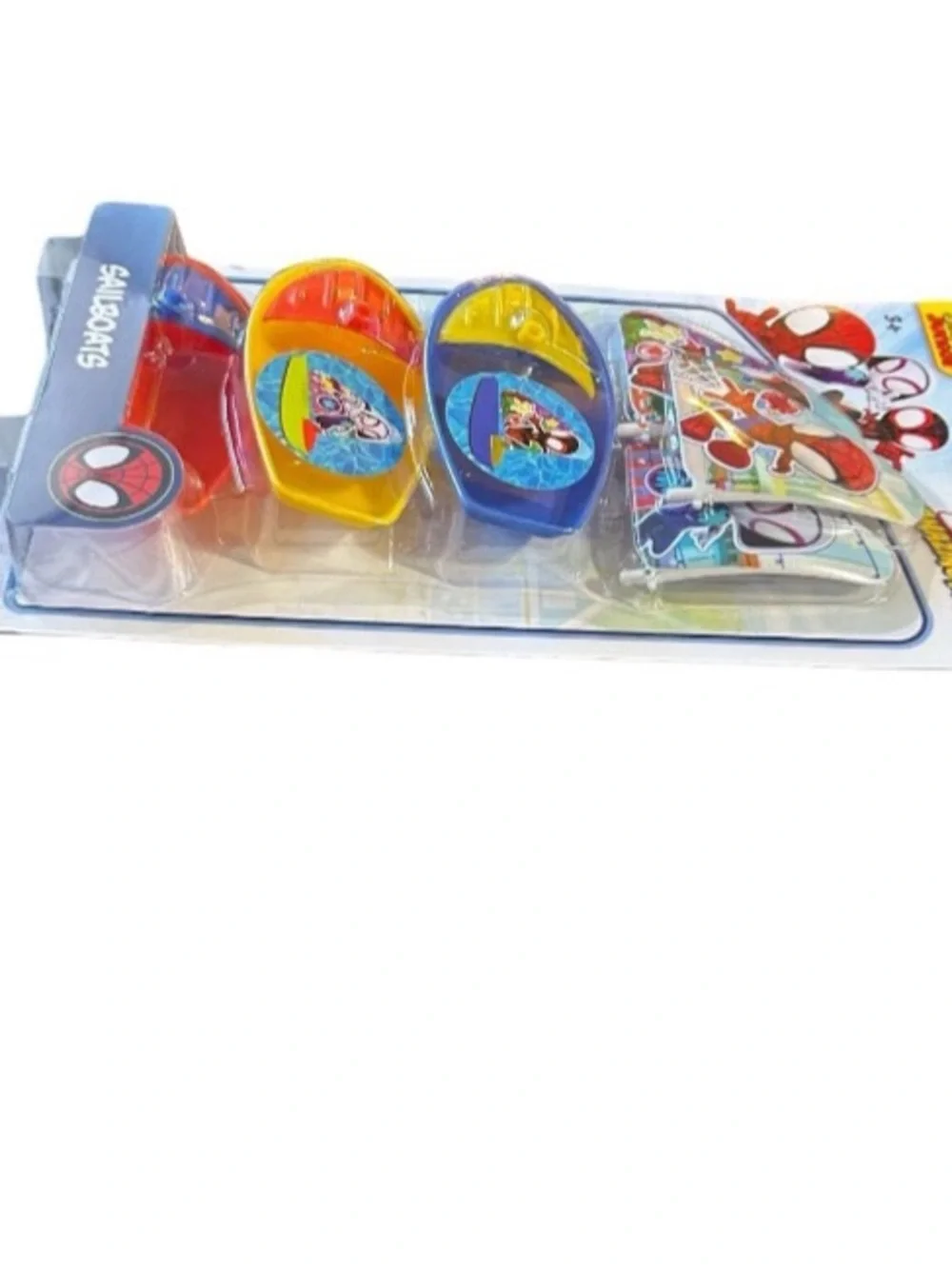 Disney Jr Marvel Spider-Man Spidey & Amazing Friends Sailboats Floating Bath Toy